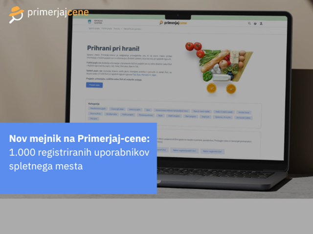 1.000 registriranih uporabnikov spletnega mesta Primerjaj-cene.si